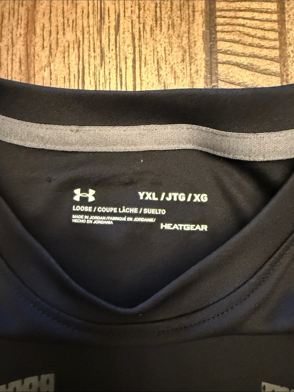 Under Armour Black Short-Sleeve Performance Tee with Gray Panels